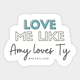 Heartland Amy Loves Ty Sticker